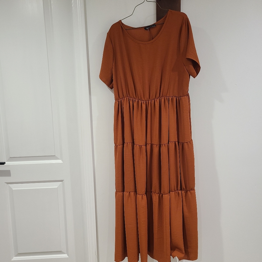 Tiffany and grey dress